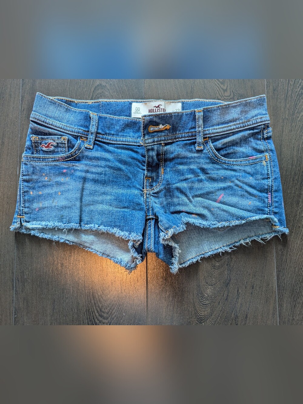 Hollister Women's Blue Denim Cutoff Shorts